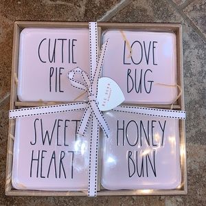 Rae Dunn Valentine’s Day Coasters- Set of 4